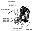 Page H Diagram and Parts List for 298 1987-06 Husqvarna Chainsaw