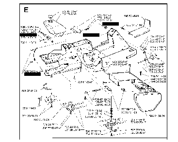 Transmission Diagram and Parts List for RIDER970HSTBIOCLIP 1998-03 Husqvarna Lawn Tractor