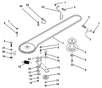 Ground Drive Diagram and Parts List for LR121 (954140001-A)(1996-08) Husqvarna Lawn Tractor