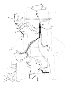 Electrical Diagram and Parts List for YTH2148 (954572035-A)(2005-01) Husqvarna Lawn Tractor