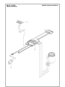 Electrical Diagram and Parts List for 115IHD55 (967098601)(20182200001-Current) Husqvarna Hedge Trimmer