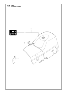 Cylinder Cover 2 Diagram and Parts List for 576XP-576XPEPA 20100100001-20110100000 Husqvarna Chainsaw