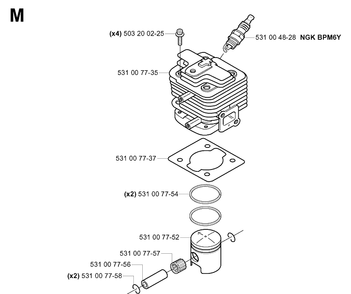 Part Location Diagram of 531007737 Husqvarna 