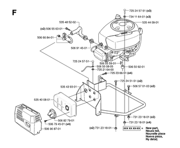 Part Location Diagram of 535440901 Husqvarna Motor