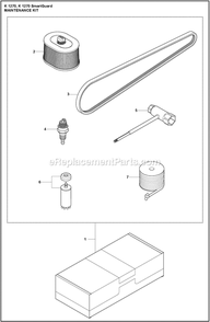 Maintenance Kit Diagram and Parts List for K1270II  Husqvarna Concrete Saw