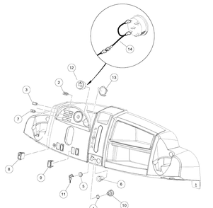 Electrical Components - Diesel Diagram and Parts List for HUV4421GXP 2009 Husqvarna Lawn Tractor