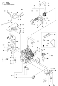 Part Location Diagram of 510226501 Husqvarna Pump