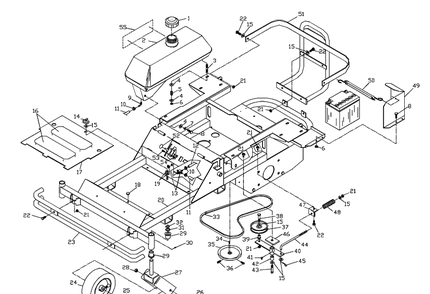 Part Location Diagram of 539103582 Husqvarna ENGINE GUARD W/DECALS