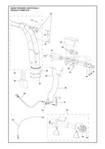 Complete Product Diagram and Parts List for ARST5125XV1  Husqvarna Lawn Tractor Accessories