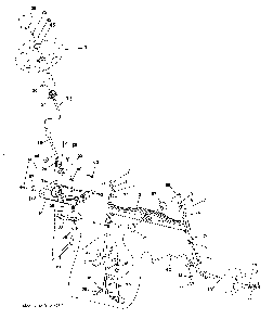 Steering Diagram and Parts List for 917280022  Husqvarna Lawn Tractor