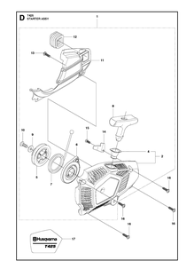 Part Location Diagram of 505054701 Husqvarna Pipe