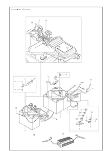 Electrical 2 Diagram and Parts List for 967187001  Husqvarna Lawn Tractor Accessories