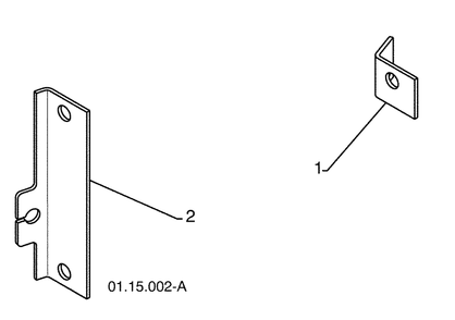 Steering Brackets Diagram and Parts List for 1330SBXLSB (96193004100)(2008-11) Husqvarna Snow Blower