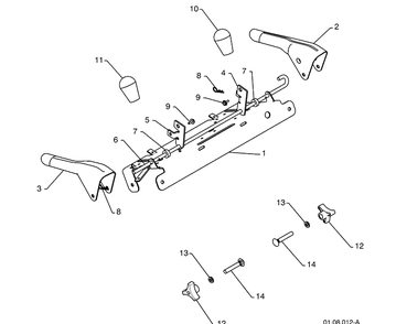 Handles - A Diagram and Parts List for 16530SBXLS (96193004101)(2009-06) Husqvarna Snow Blower