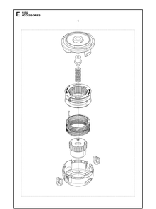 Accessories Diagram and Parts List for 115IL (967098801)(20170200001-20175299999) Husqvarna Edger