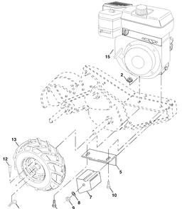 Mainframe, Right Side Diagram and Parts List for 650BRTTA (954329325)(2003-12) Husqvarna Tiller