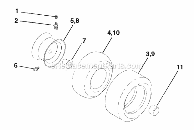 Steering Assembly Diagram and Parts List for WET2242STA 2003 Husqvarna Lawn Tractor