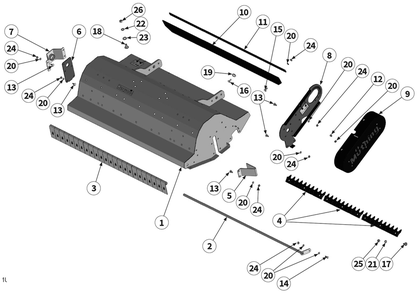 Housing Diagram and Parts List for ARFM5120V1  Husqvarna Lawn Tractor Accessories