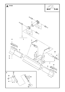 Snow / Dozerblade Diagram and Parts List for DXR250 (11)(2010-09) Husqvarna Demolition Hammer