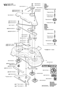 Part Location Diagram of 965078801 Husqvarna Cutting Deck