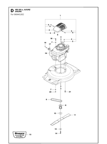 Part Location Diagram of 538242649 Husqvarna Rubber Cap