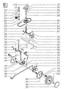 Drive Diagram and Parts List for ROYAL53 1998-11 Husqvarna Lawn Mower
