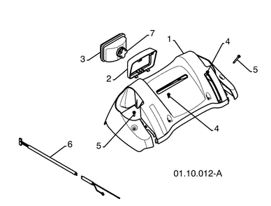 Cam And Linkage / Console Panel 2 Diagram and Parts List for 924SB (96193003501)(2008-10) Husqvarna Snow Blower