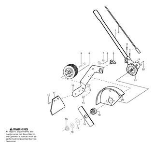 Edger Attacment Diagram and Parts List for 125LD 2006-12 Husqvarna Trimmer