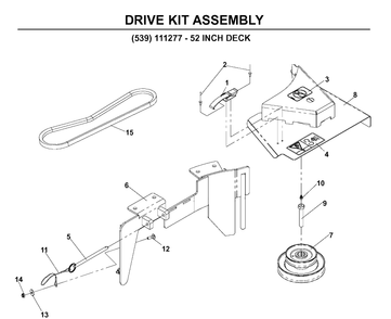 Bagger 12 Diagram and Parts List for 111280 2005-03 Husqvarna Lawn Tractor Accessories