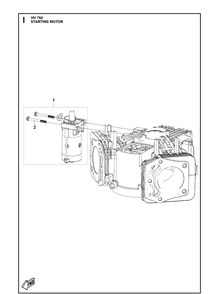 Part Location Diagram of 598600601 Husqvarna Starter