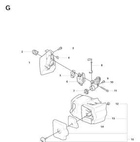 Carburetor And Air Filter Diagram and Parts List for 326HD60 (X-SERIES)(20082200001-20090900000) Husqvarna Hedge Trimmer