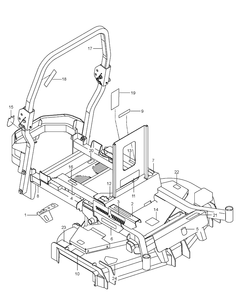 Decals Diagram and Parts List for 96661470200 2016-12 Husqvarna Lawn Mower
