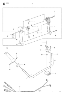 Handle And Controls 2 Diagram and Parts List for 355FXT 20073100001-20082700000 Husqvarna Brush Cutter