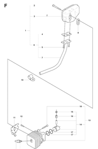 Part Location Diagram of 544227601 Husqvarna Exhaust Pipe