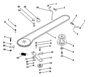 Ground Drive Diagram and Parts List for LR12 (954002701-B)(1994-10) Husqvarna Lawn Tractor