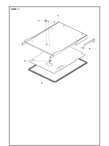 Cabin 4 Diagram and Parts List for P525  Husqvarna Lawn Mower