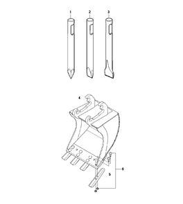 Accessories Diagram and Parts List for DXR310 (1 - 42)(2009-07) Husqvarna Demolition Hammer