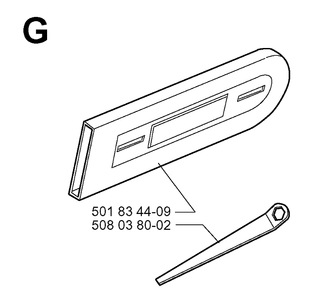 Accessories Diagram and Parts List for 316 20000600001-20030100000 Husqvarna Chainsaw