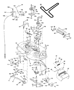 Mower Deck Diagram and Parts List for YTH1842 (954569790-C)(2003-02) Husqvarna Lawn Tractor