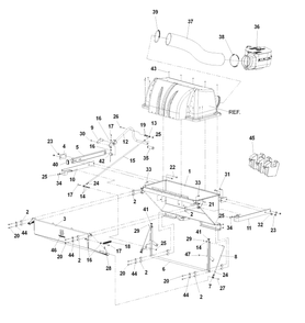 Hopper Assembly Diagram and Parts List for IZ5225TXPKOA (968999307)(2007-04) Husqvarna Lawn Mower