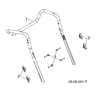 Handle 2 Diagram and Parts List for ST224P (96193012201)(2016-04) Husqvarna Snow Blower