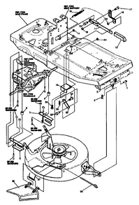 Mower Suspension Assembly Diagram and Parts List for R800 1993-04 Husqvarna Lawn Tractor