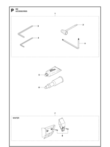 Accessories 5 Diagram and Parts List for 362  Husqvarna Chainsaw
