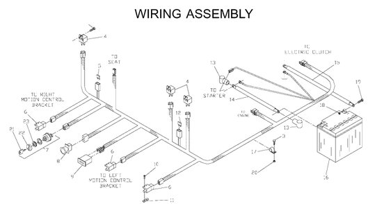 Electrical Diagram and Parts List for ZTH5225KAA (968999154)(2000-06) Husqvarna Lawn Mower