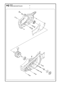 Part Location Diagram of 580663714 Husqvarna Short Block
