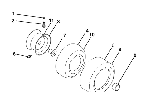 Decals / Wheels 2 Diagram and Parts List for 2246LS (96043007600)(2008-12) Husqvarna Lawn Mower