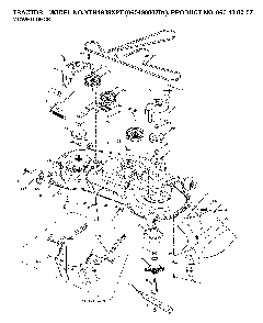 Mower Deck / Cutting Deck Diagram and Parts List for YTH1848XPT (96043000701)(2006-03) Husqvarna Lawn Tractor