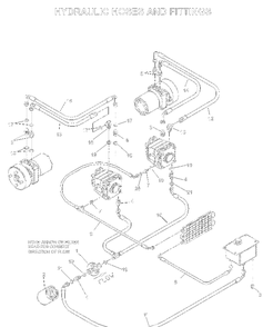 Tube Diagram and Parts List for BZE7234D (033600000 & HIGHER)(2004-01) Husqvarna Lawn Tractor