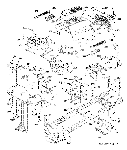 Chassis And Enclosures Diagram and Parts List for LTH1742T (96041006703)(2010-01) Husqvarna Lawn Tractor