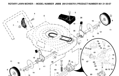 Part Location Diagram of 532198001 Husqvarna Control